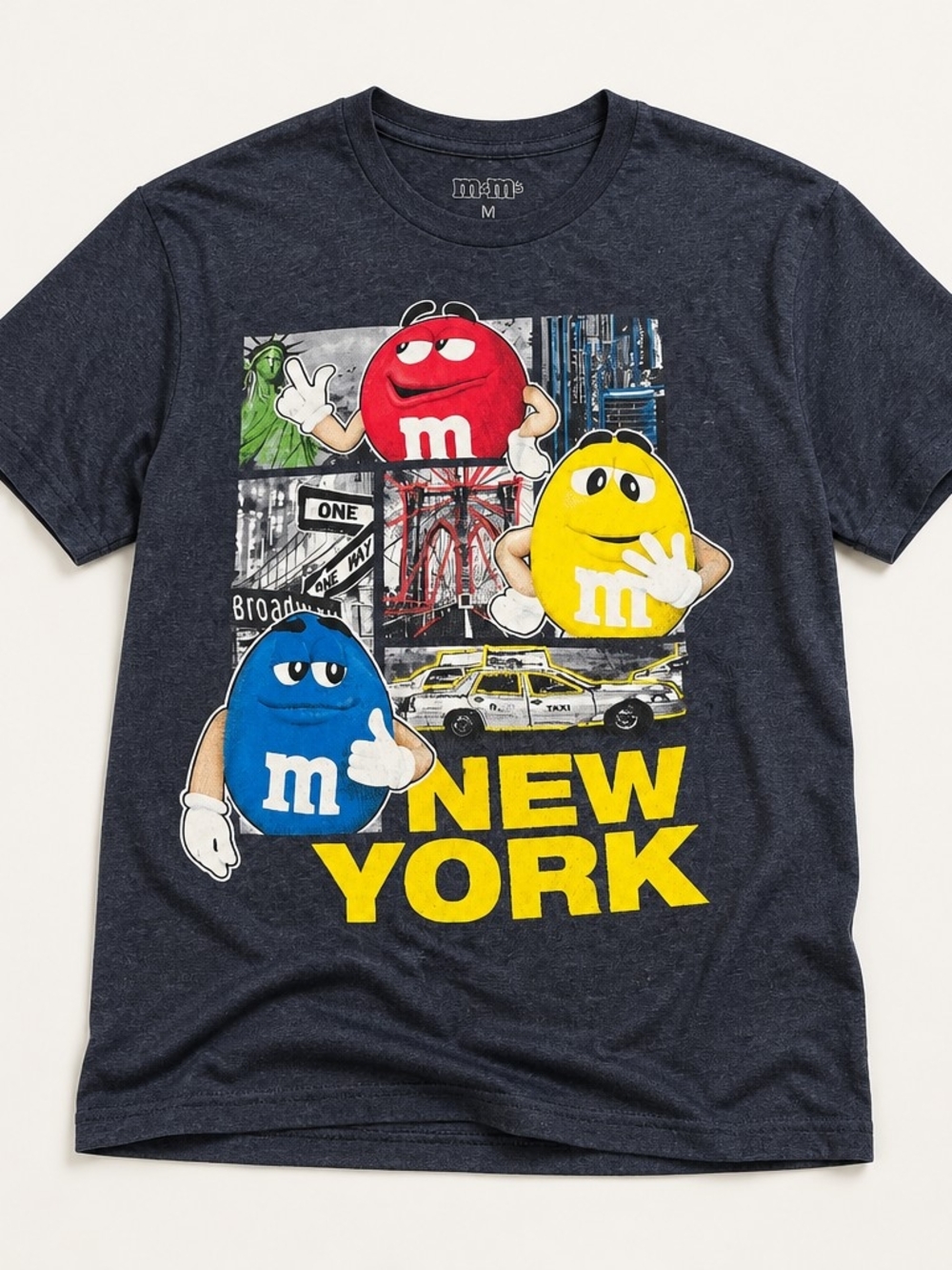 M&M's New York Graphic Tee - Navy with Red, Yellow & Blue